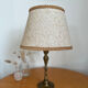 Golden brass candle holder lamp