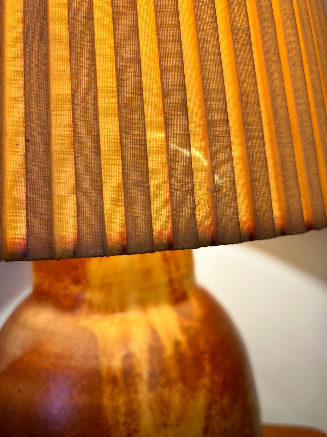 Large sandstone lamp from the 60s