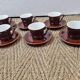 6 cups from 1940/50 enameled ceramic