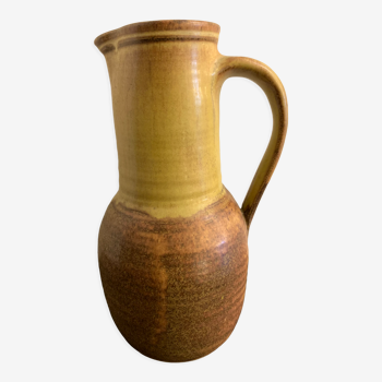 Signed ceramic pitcher or decanter