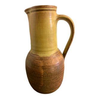 Signed ceramic pitcher or decanter