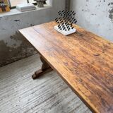 Monastery-style farmhouse table, pine, 210cm