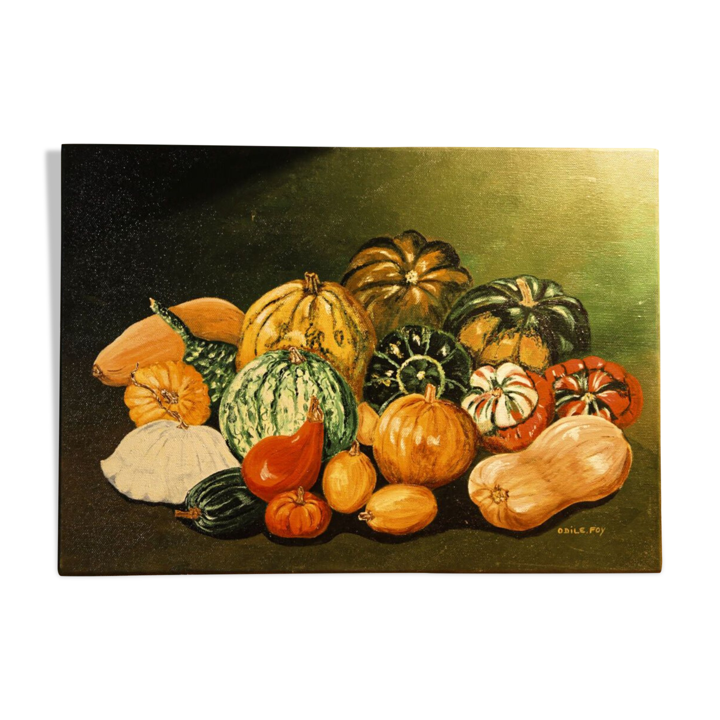 Still Life with Vegetables, signed