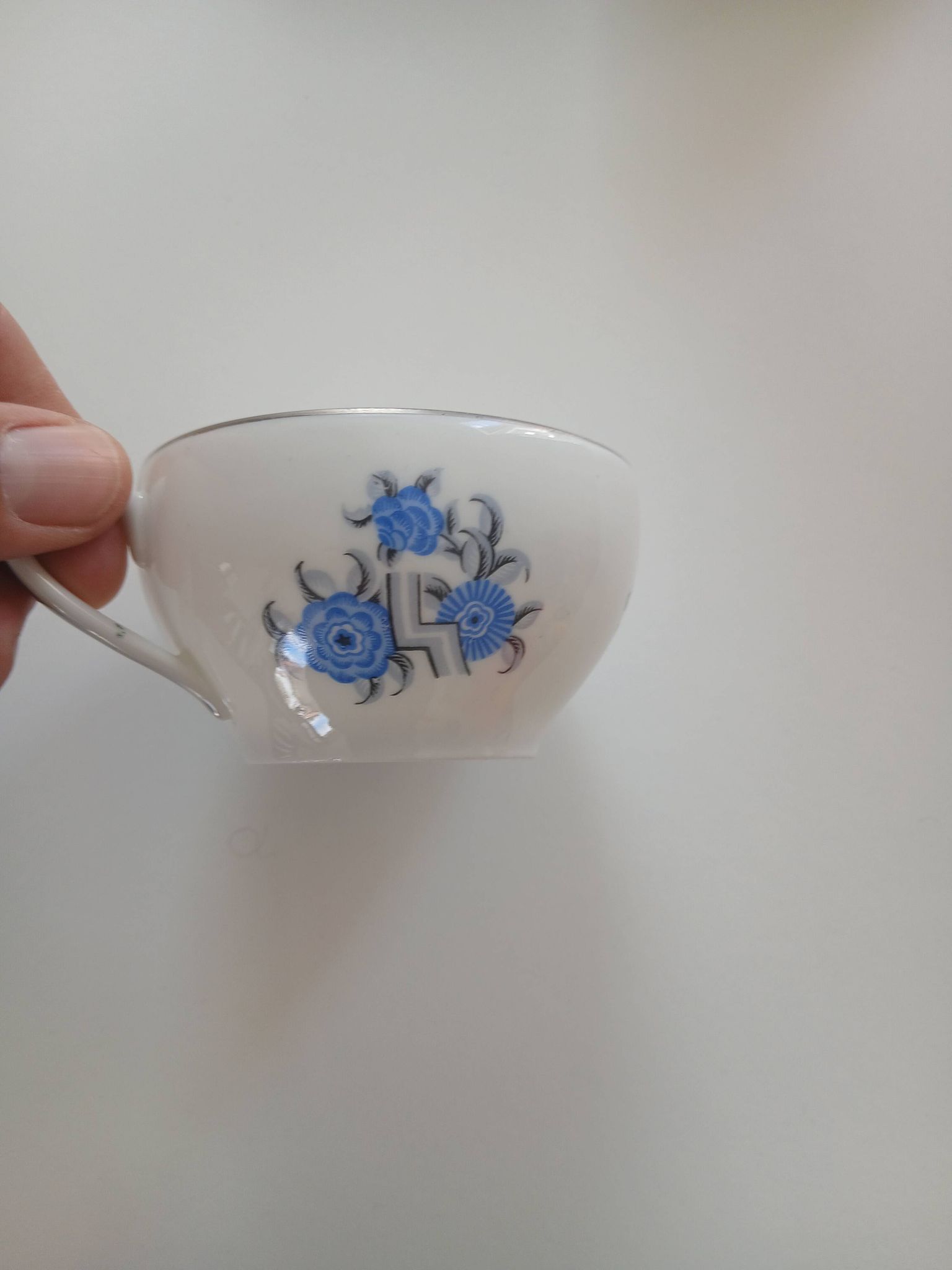 Antique coffee service in Limoges porcelain – F. Legrand & Cie