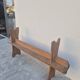 Paire de bancs de ferme rustique ancien