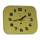 Yellow formica clock