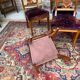 Suite de six chaises en bois naturel de style empire