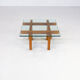 50s Alfred Hendrickx wood and glass coffee table for Belform