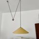 Adjustable Nickel Plated Pendant Lamp with Counterweight by Florian Schulz