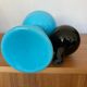 Italian blue opaline design vase
