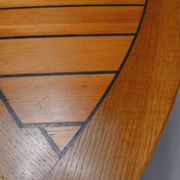 Table à manger ronde par Olle Pira. Années 1970, Suède.
