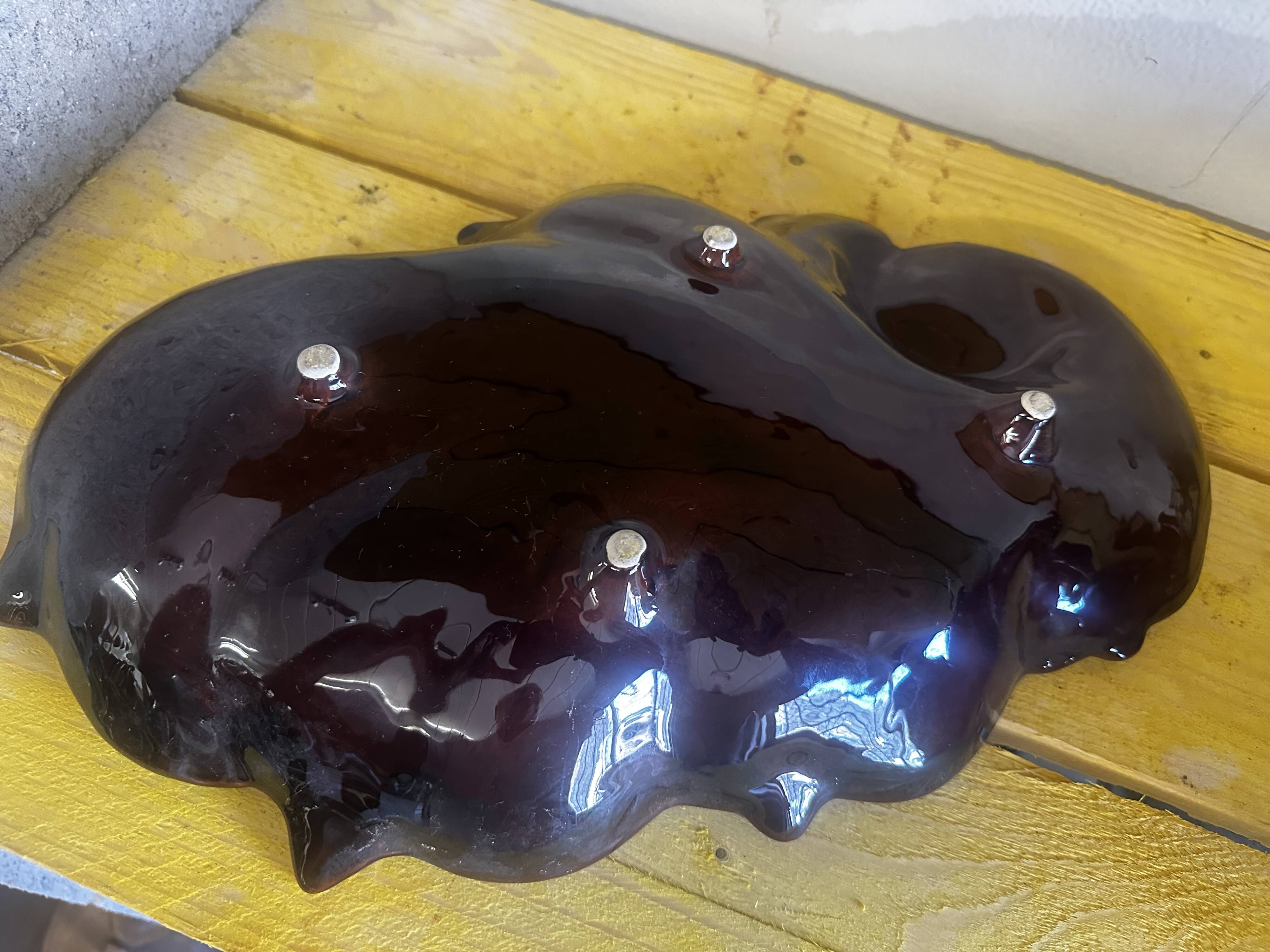 Large Fruit Bowl - Ceramic Centerpiece Vallauris 60s