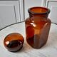 Vintage Amber Apothecary Pot