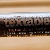 Vintage Textable folding rolling serving cart from the 1960s-70s