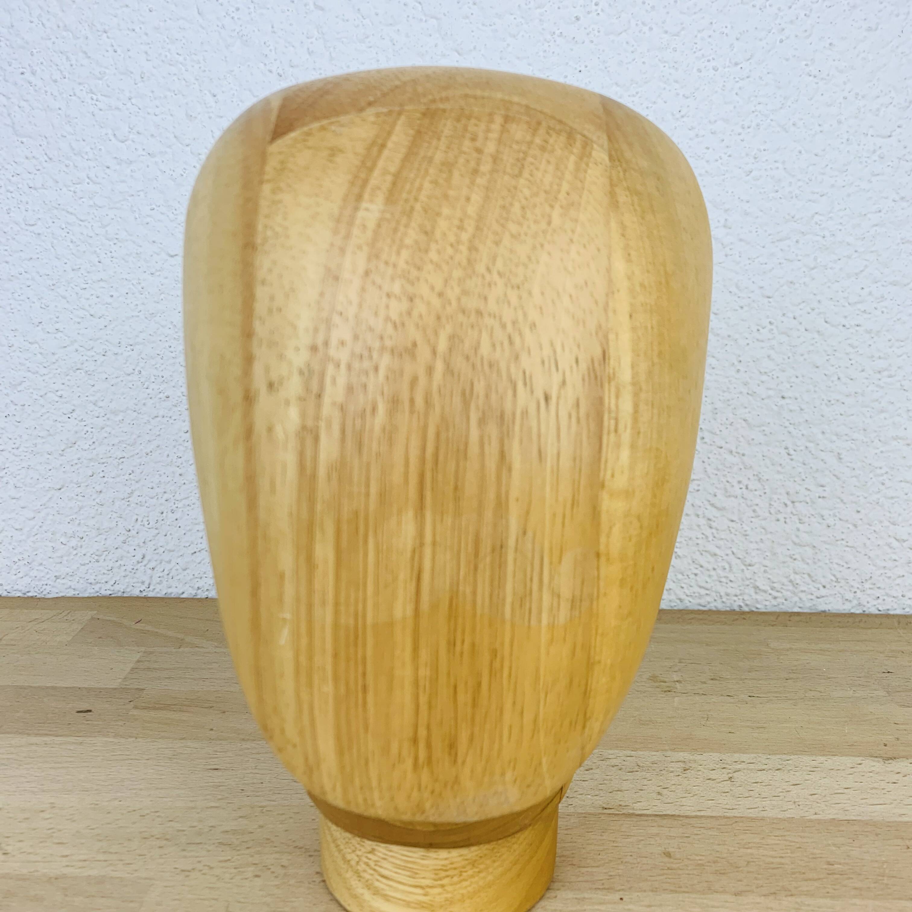 Vintage wooden hat head