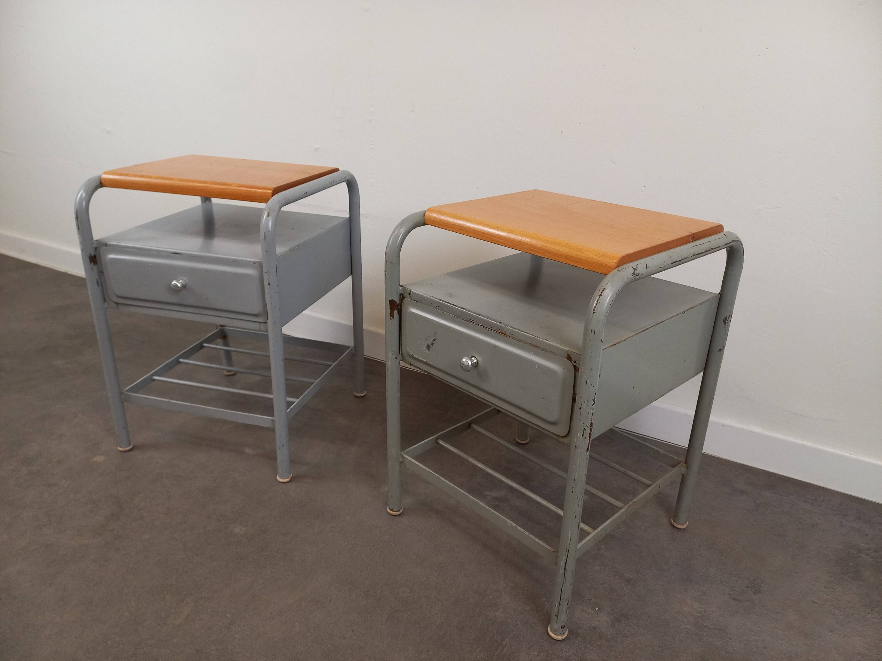 Pair of 50s bedside tables