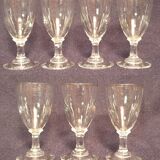 7 verres à liqueur anciens