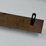 Wooden wall coat rack