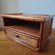 Rattan bedside table from the 1970s-80s.