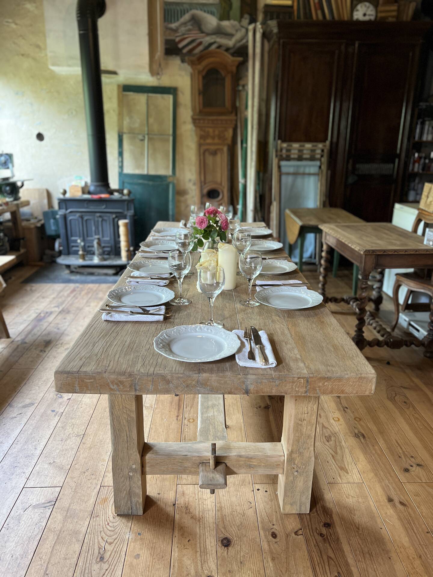 Farmhouse table - solid elm