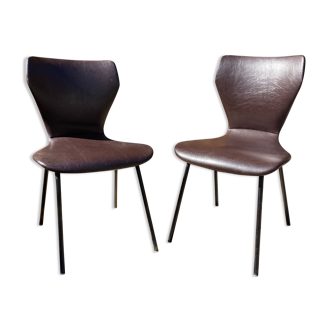 Pair of leather chairs