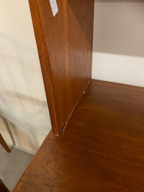 Teak "system" library, suede, 1960