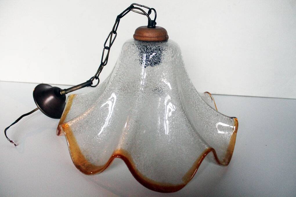 Suspension en verre de Murano, 70'