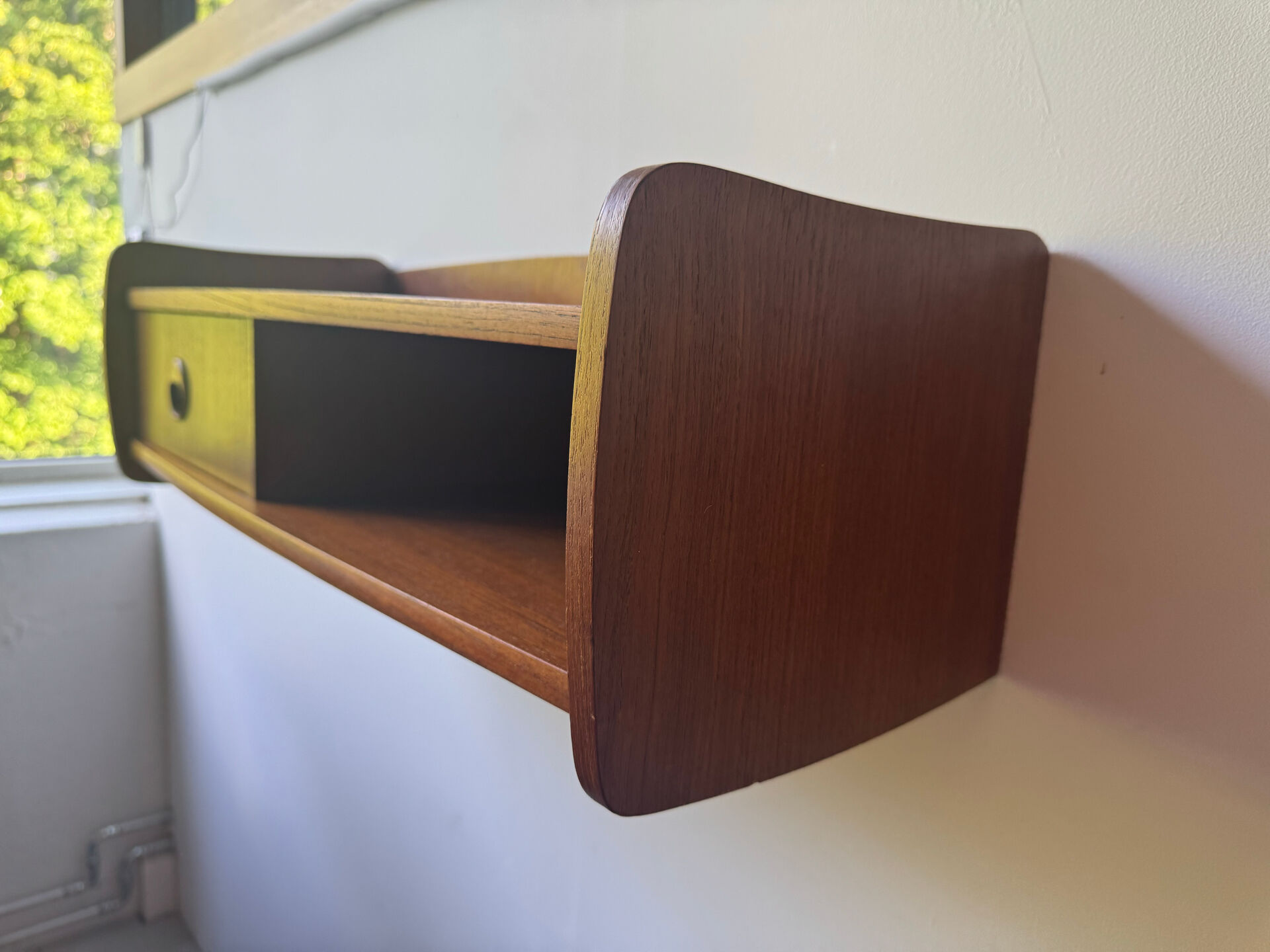 Vintage Danish Teak Floating Shelf
