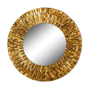 miroir en bois doré