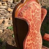 Voltaire armchair with walnut ears