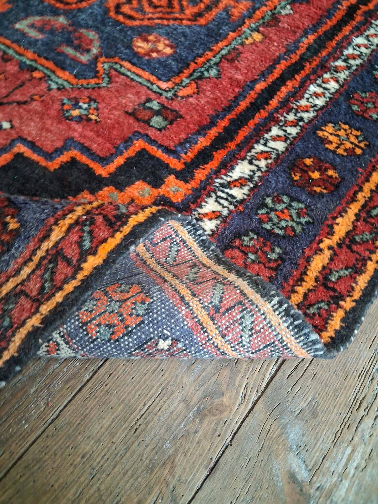 Handmade Persian Hamadan rug 185x130cm