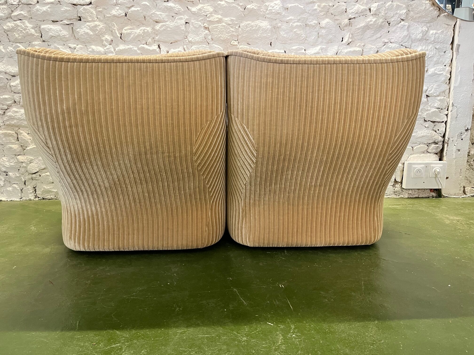 Sofa and armchairs orchid by Michel Cadestin edition Airborne