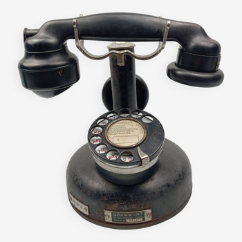 Téléphone à colonne de 1929  "GRAMMONT PARIS"