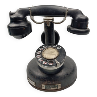Téléphone à colonne de 1929  "GRAMMONT PARIS"