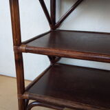 Rattan side table from the 70s/80s