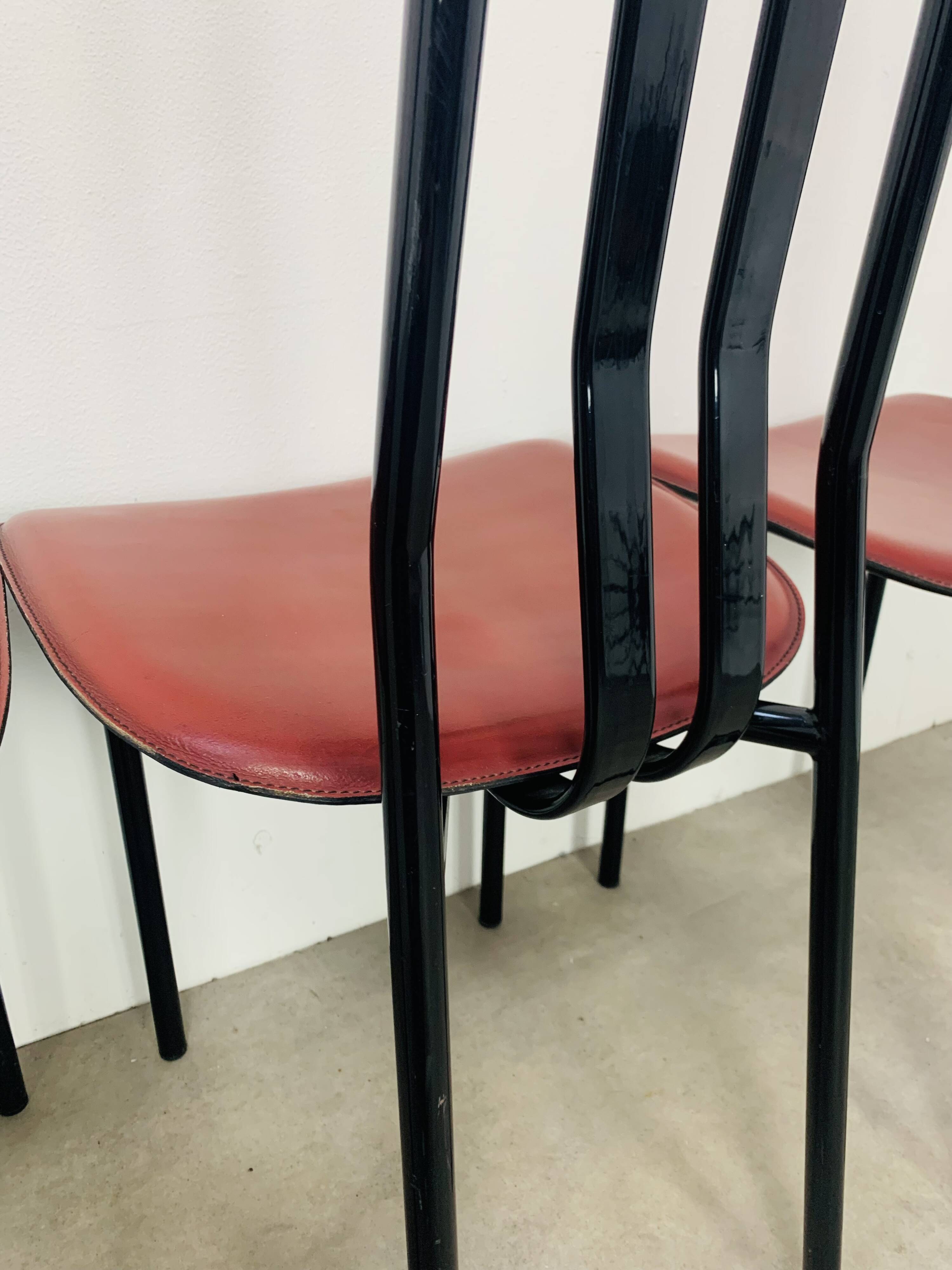 6 chairs by Giorgio Cattelan for Cidue Italy, postmodern, 1980s