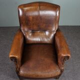 Sheepskin armchair