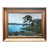 Painting of a view of the Breton coast