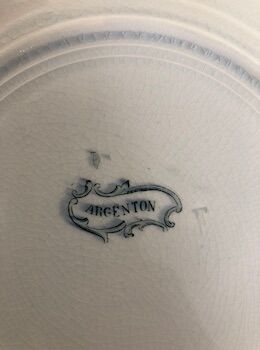 5 hollow plates - Saint Amand - Argenton model