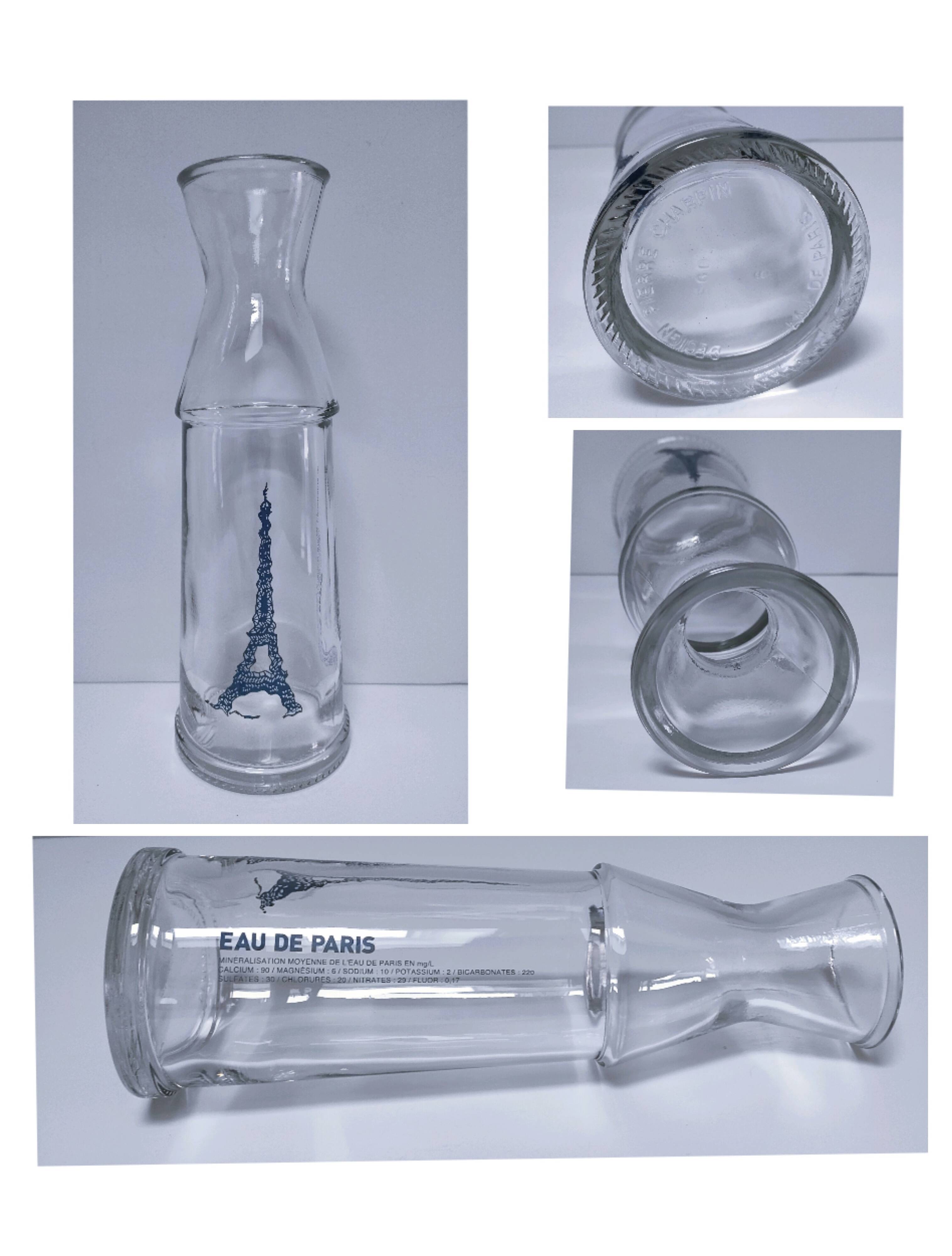 carafe by Pierre Charpin, Eiffel Tower design, stamped