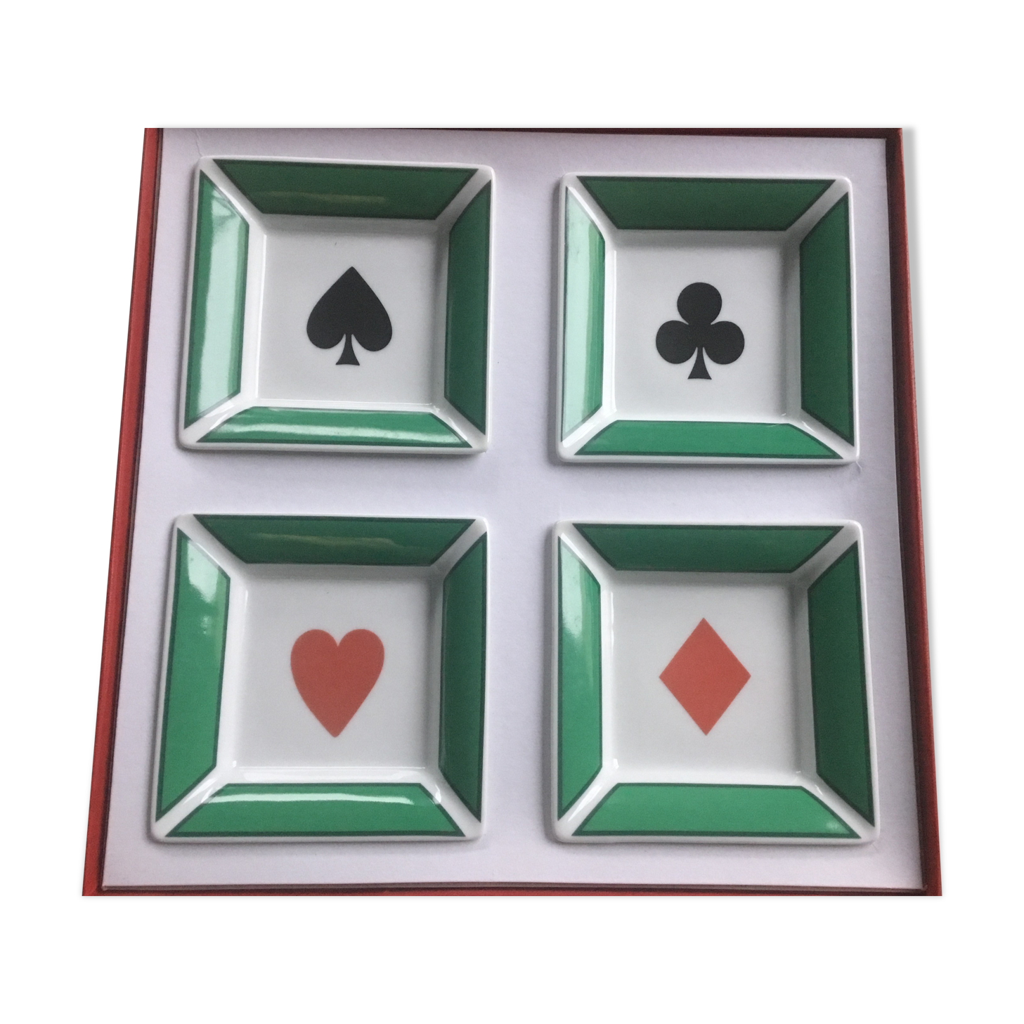 Set of 4 pocket drains pattern playing cards