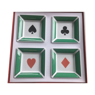 Set of 4 pocket drains pattern playing cards