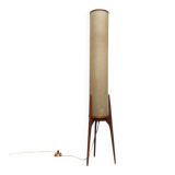 Mid-century tripod rocket floor lamp in teak, 1960s.
