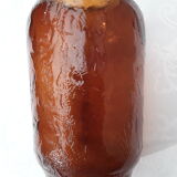 Henkel orange-brown glass vase