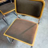 4 Cesca B32 Breuer chairs renovated beige