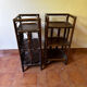 Set 2 rattan side tables / bedside tables year 50