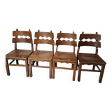 4 brutalist chairs