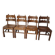 4 brutalist chairs