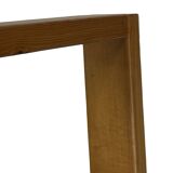 Vintage Scandinavian modern pinewood slatted bench from the 1960's