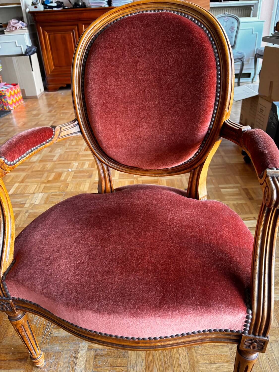 Pair of classic armchairs